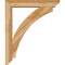 Ekena Millwork Thorton Slat Rough Sawn Bracket w/ Offset Brace, Western Red Cedar, 6"W x 32"D x 38"H BKT0604X32X38THR06RWR - alternate 4